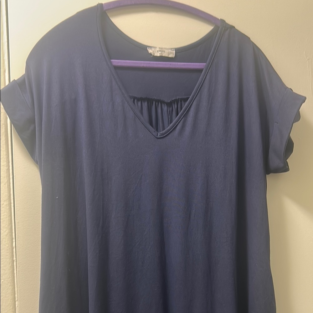 Entro Navy Blue Maxi Dress - Picture 2 of 4